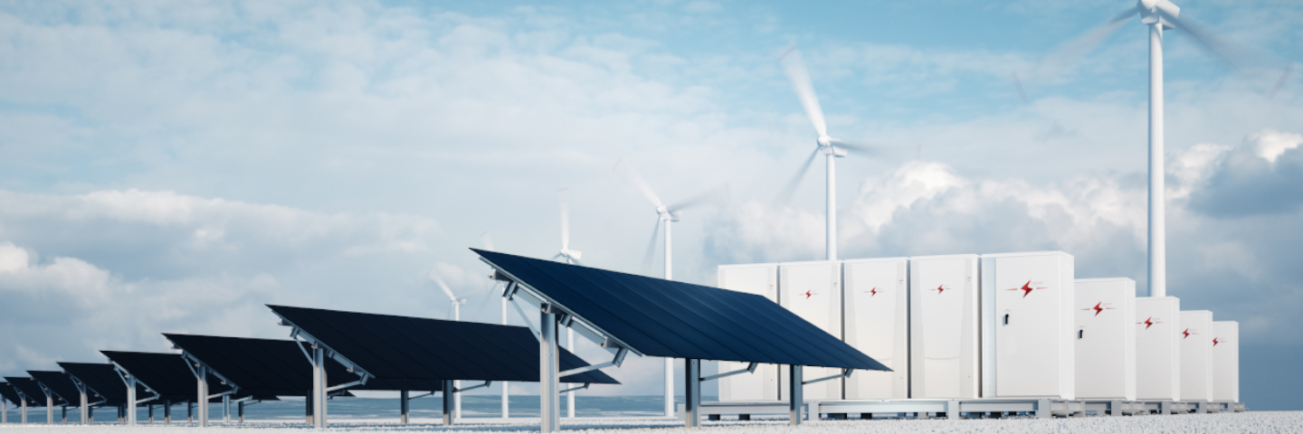 Solaranlagen und Windräder